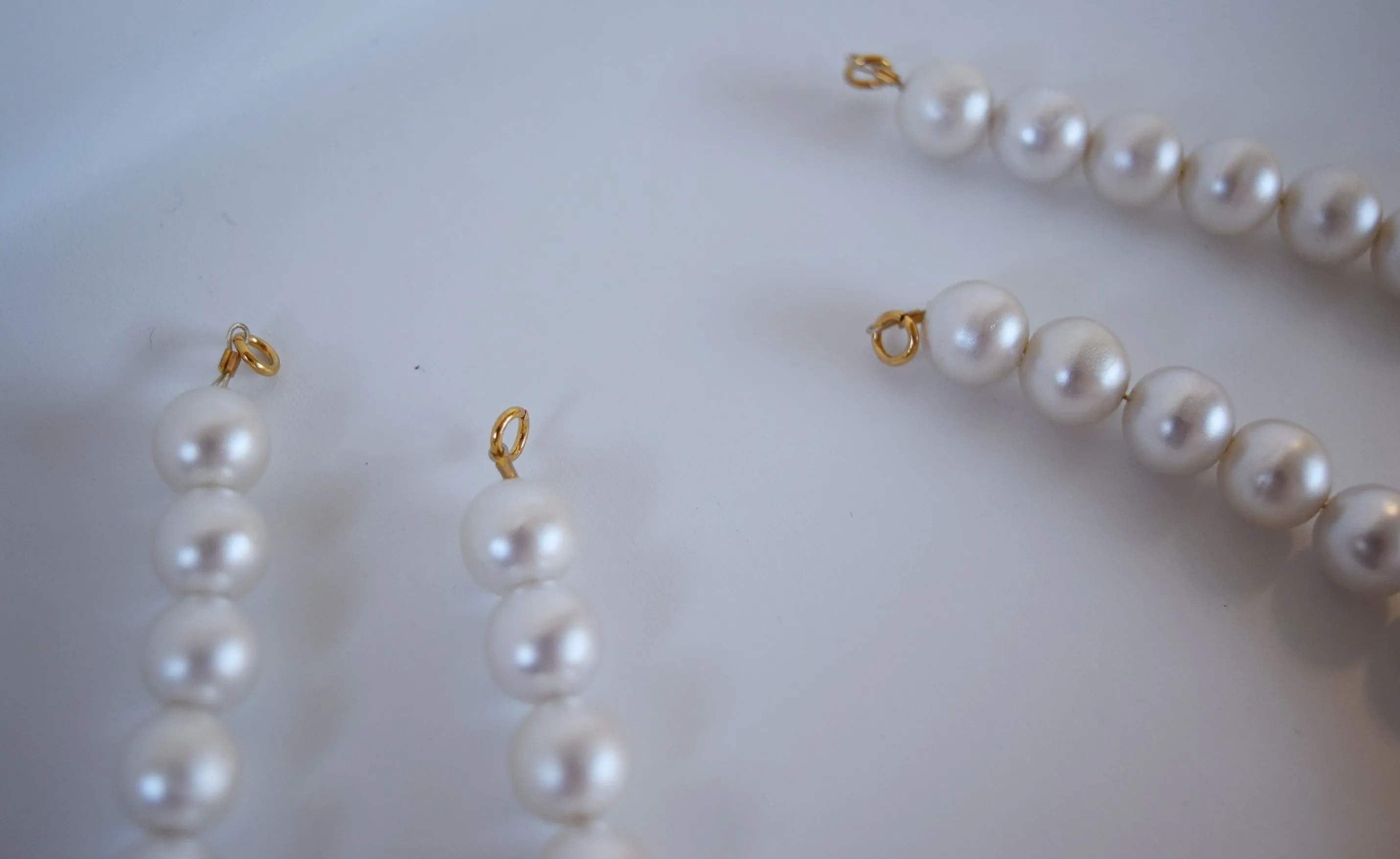 18th Century Hair Pearl Strands