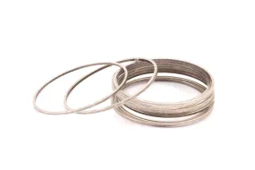 30mm Silver Rings - 24 Antique Silver Brass Circle Connectors (30mm) BSG 1109 H0009