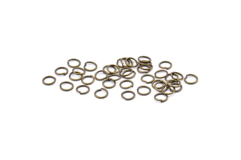 6mm Jump Ring, 250 Antique Brass Jump Rings (6x0.8mm) A1043