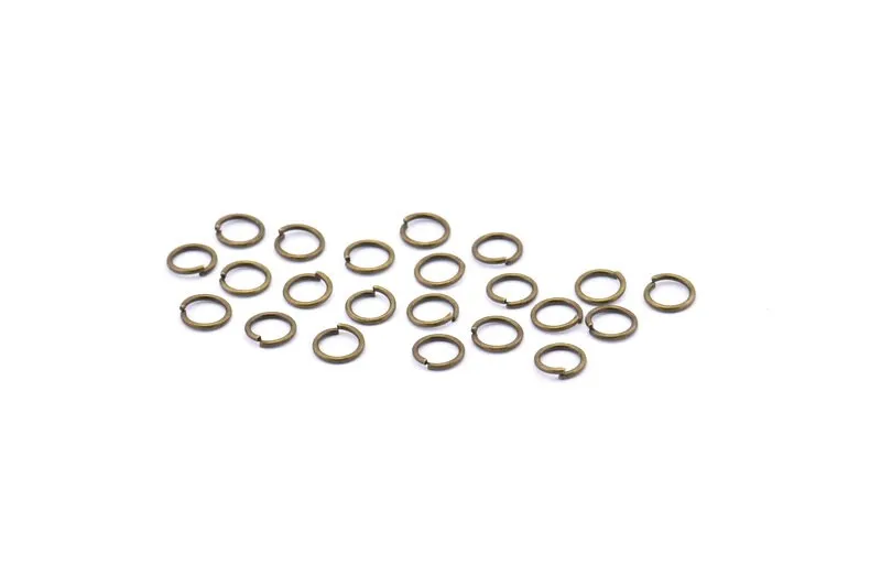 6mm Jump Ring, 250 Antique Brass Jump Rings (6x0.8mm) A1043