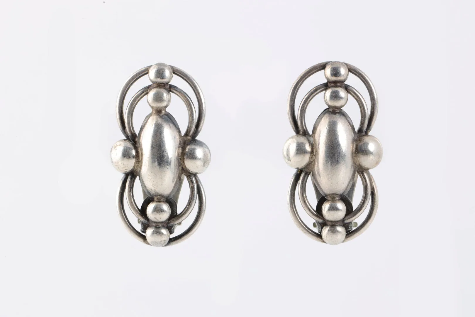 925 Silver Denmark Clip Earrings (9.93g.)