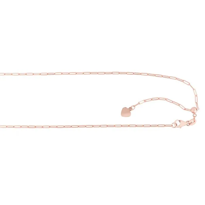 Adjustable 1.5mm Paper Clip Necklace