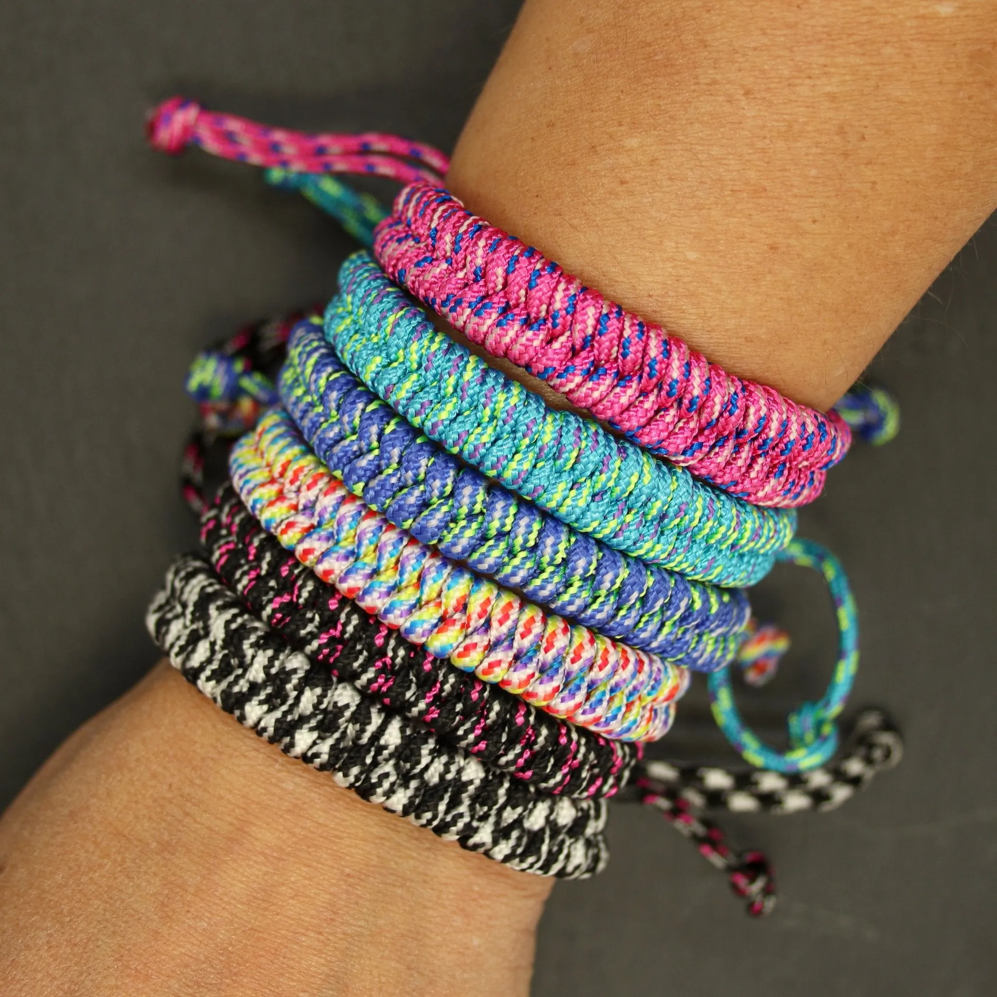 Adjustable Braided Paracord Bracelets (Wrap Braid)