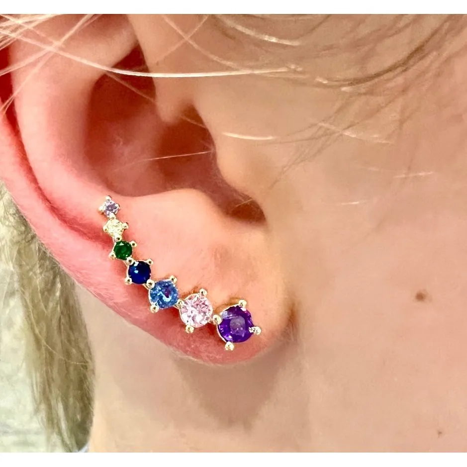 All Smiles Ear Climbers Earring