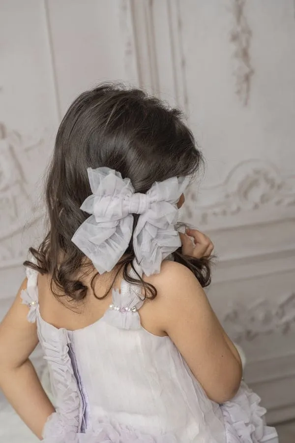 Ariel Ruffle Tulle Hair Bow