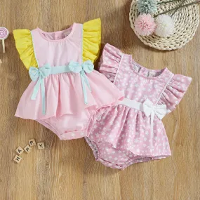 Baby Girl Bow Romper