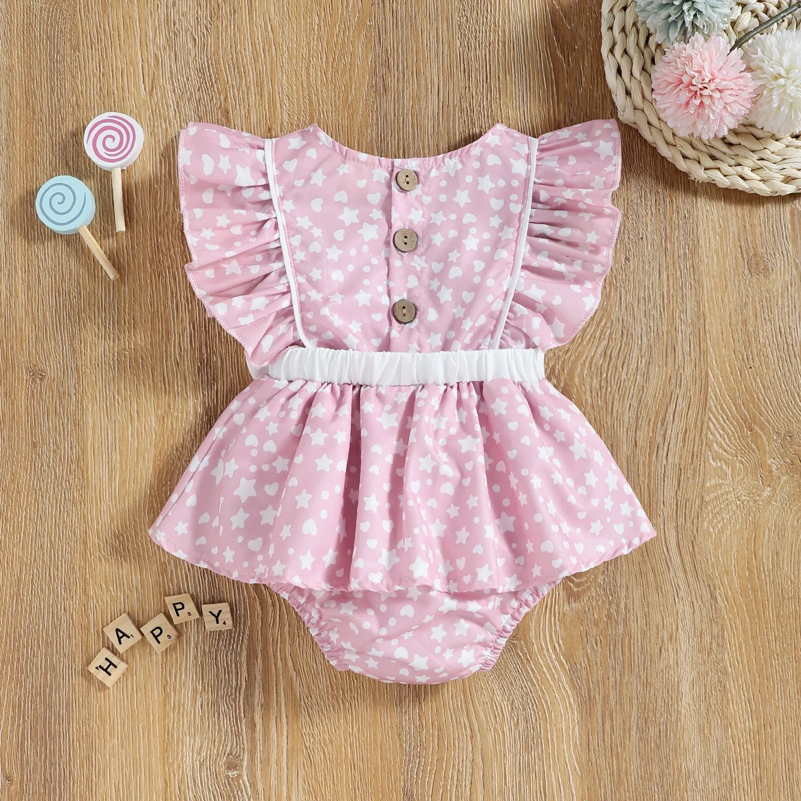 Baby Girl Bow Romper