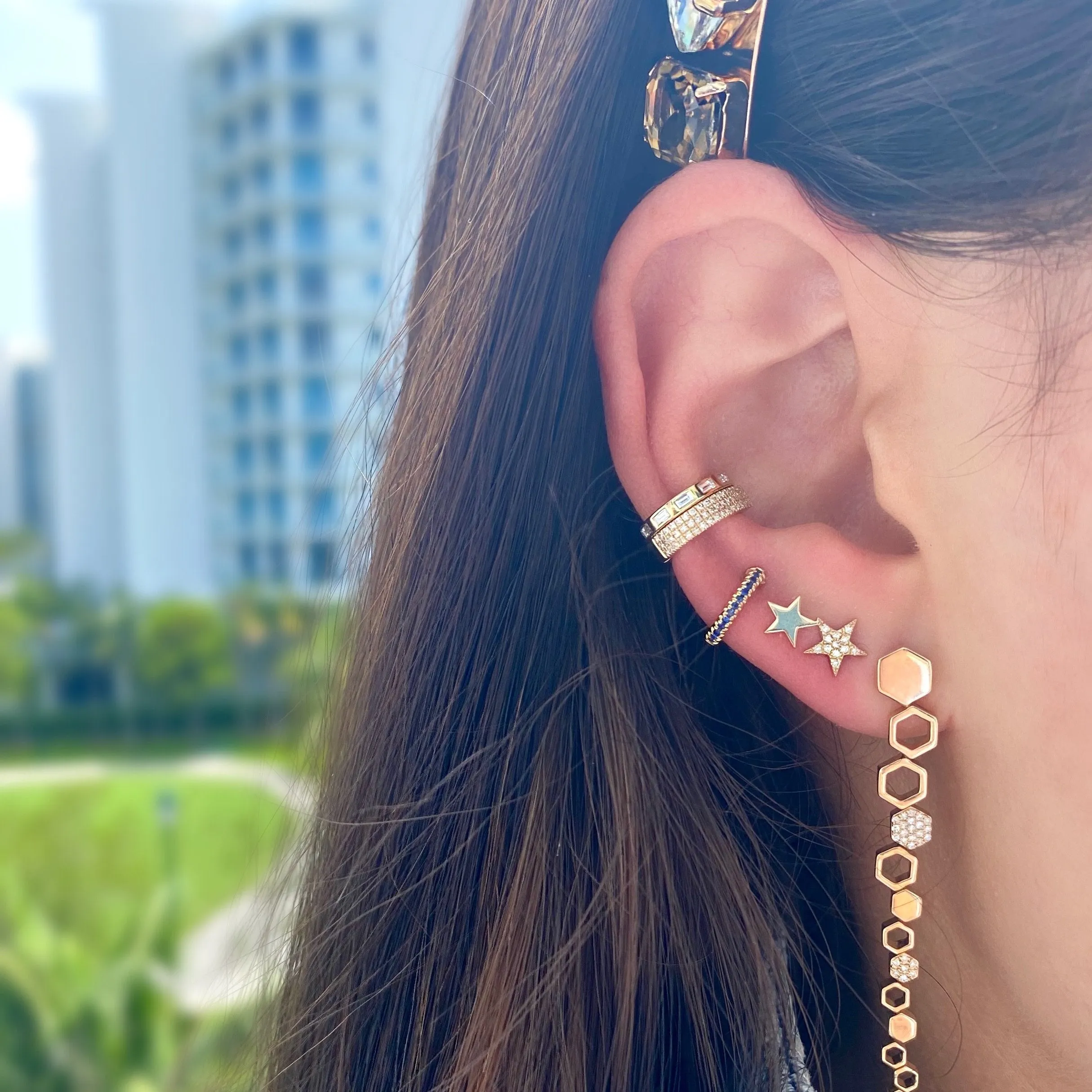 Baguette Diamond Ear Cuff