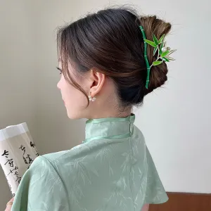 Bamboo Leaf Claw Clip