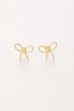 Blaire Cubic Zirconia Bow Studs