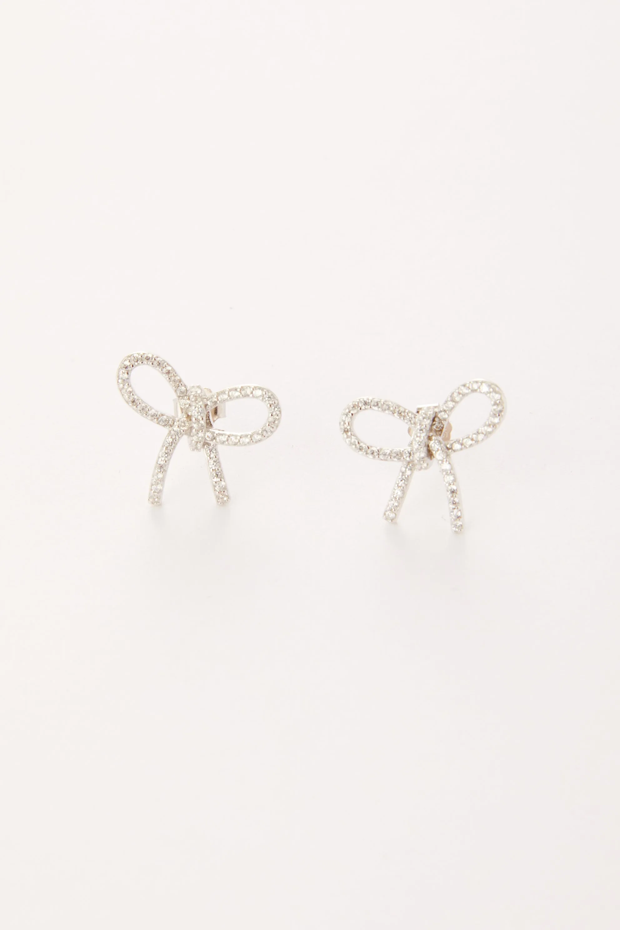 Blaire Cubic Zirconia Bow Studs