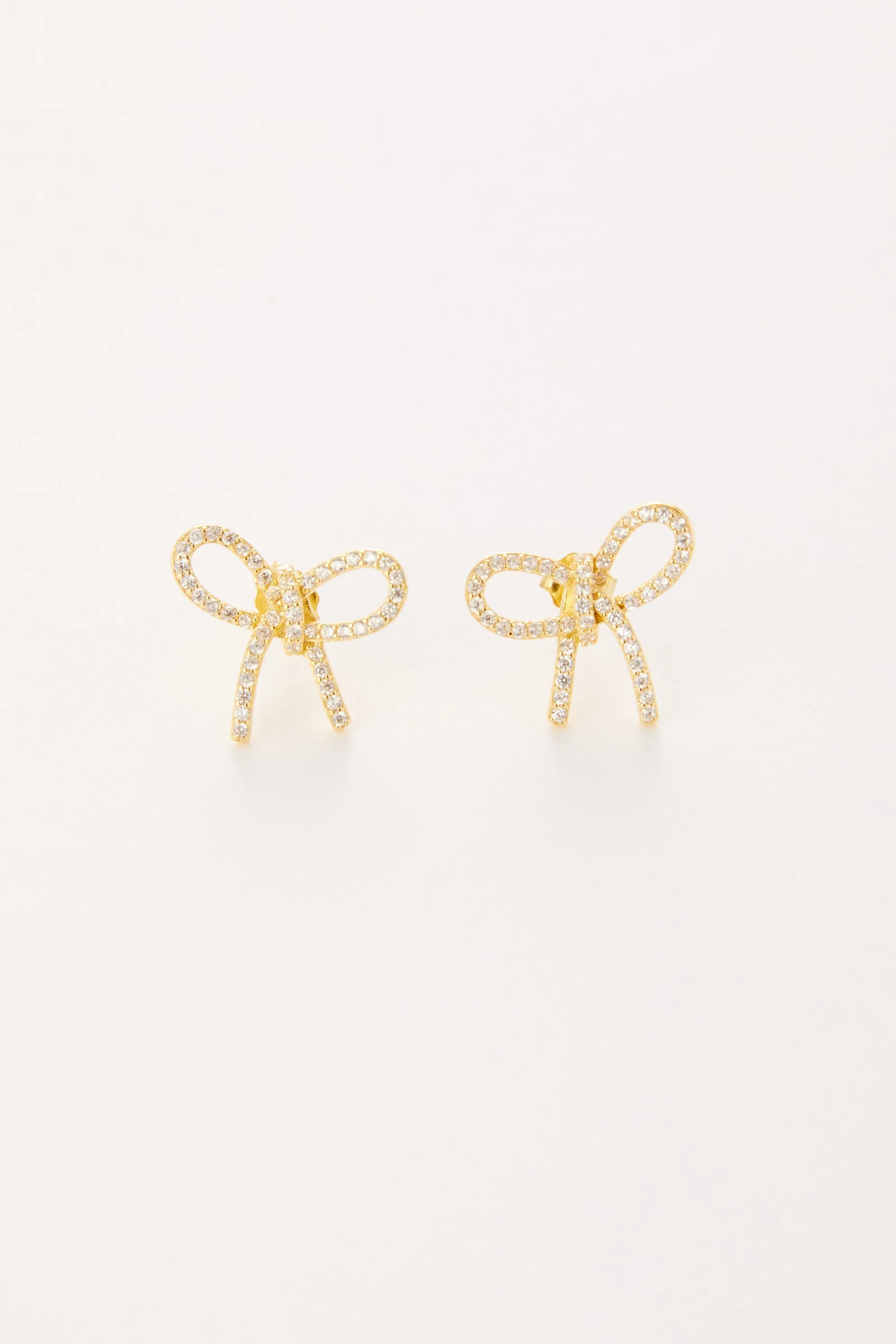 Blaire Cubic Zirconia Bow Studs