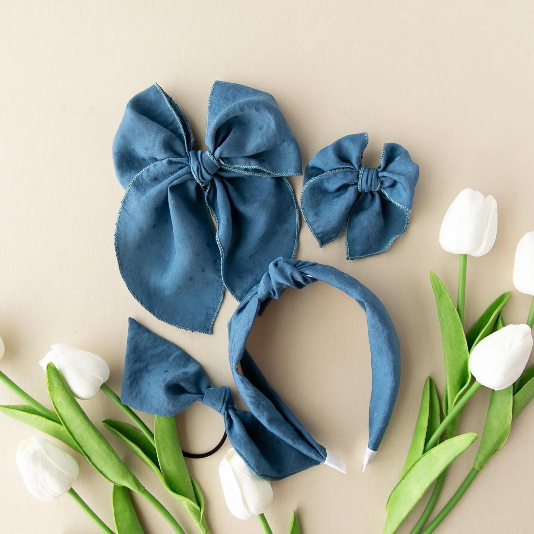 Blue Jay | Petite Party Bow