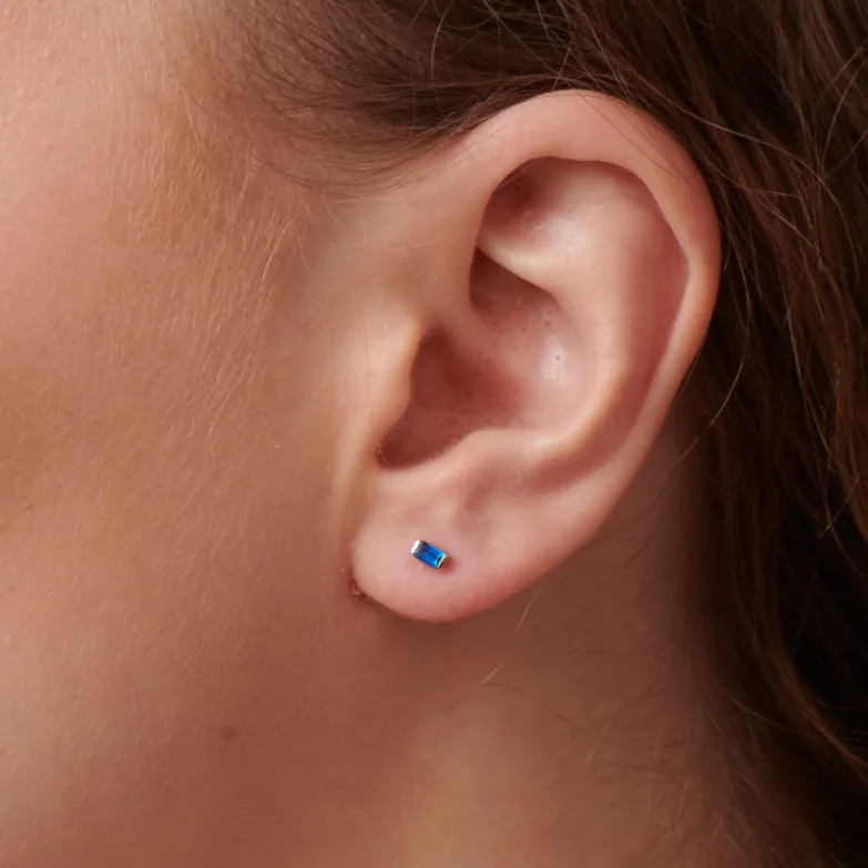 Blue Sapphire Studs