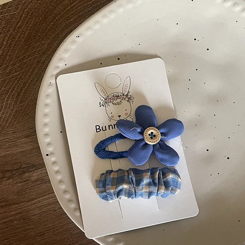 Blue Tone Hair Clips