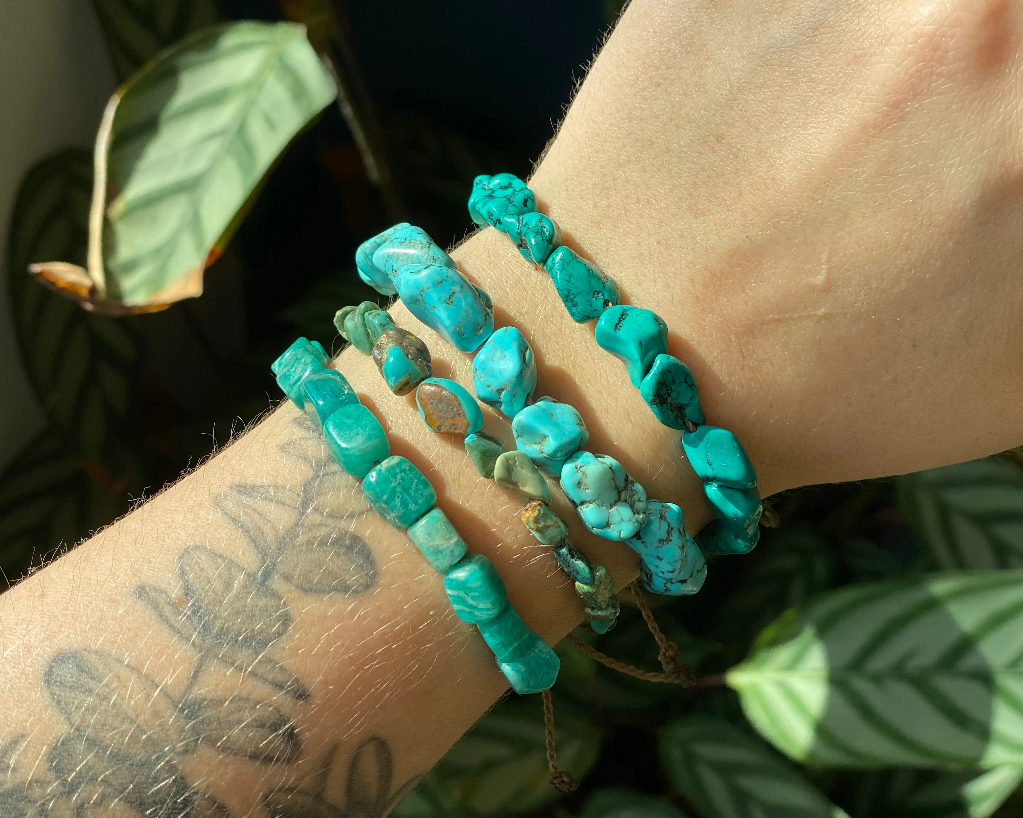 Blue Tones - Pebble Bracelets