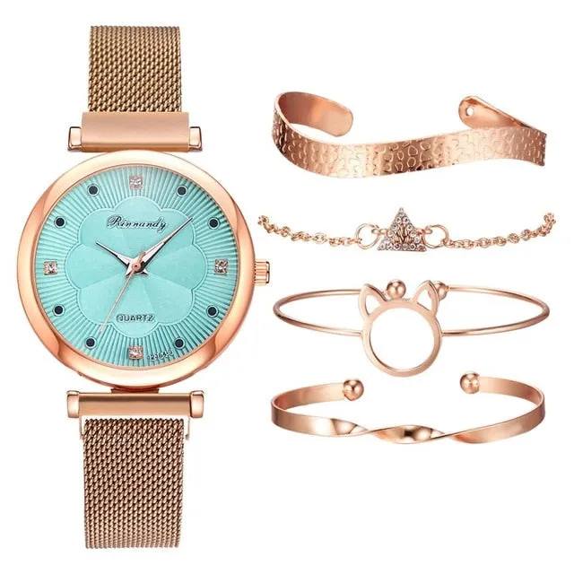 Buckle Flower bracelet Watch