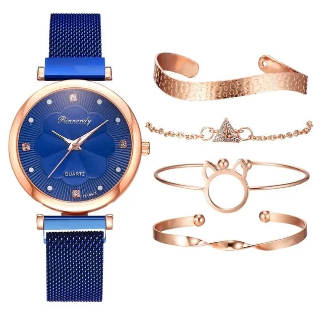 Buckle Flower bracelet Watch