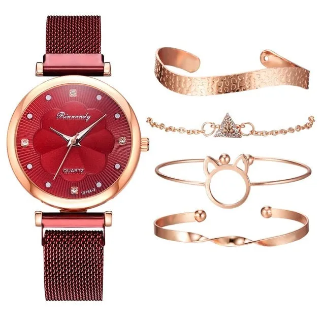 Buckle Flower bracelet Watch