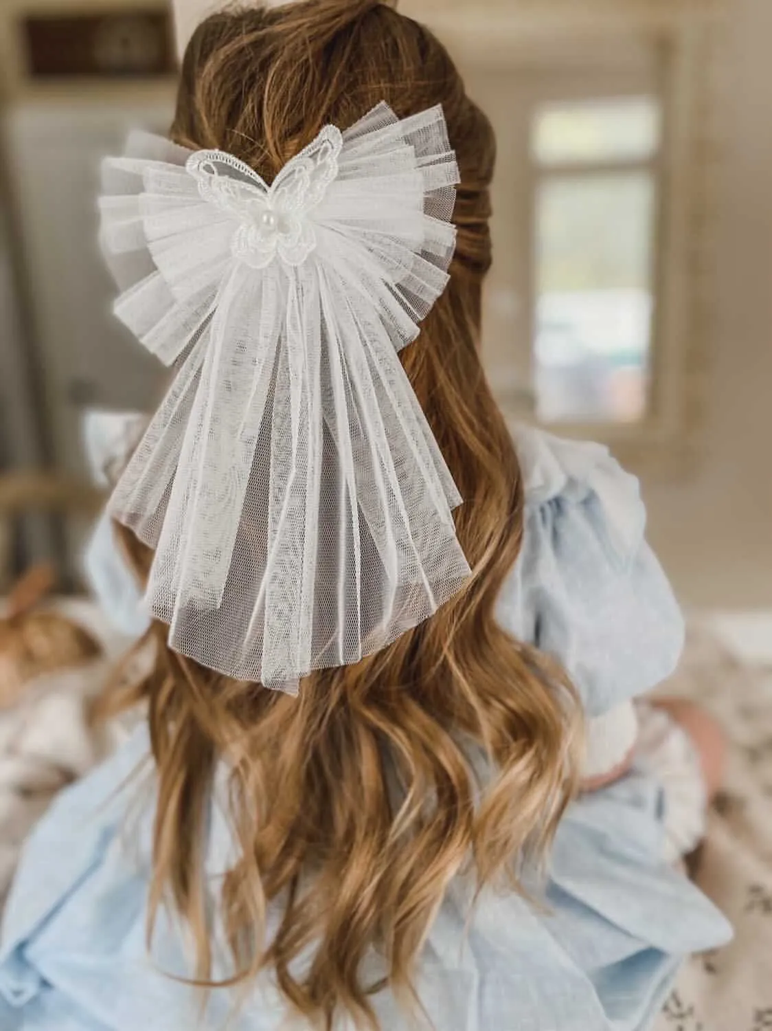 Butterfly Tulle Hair Bow