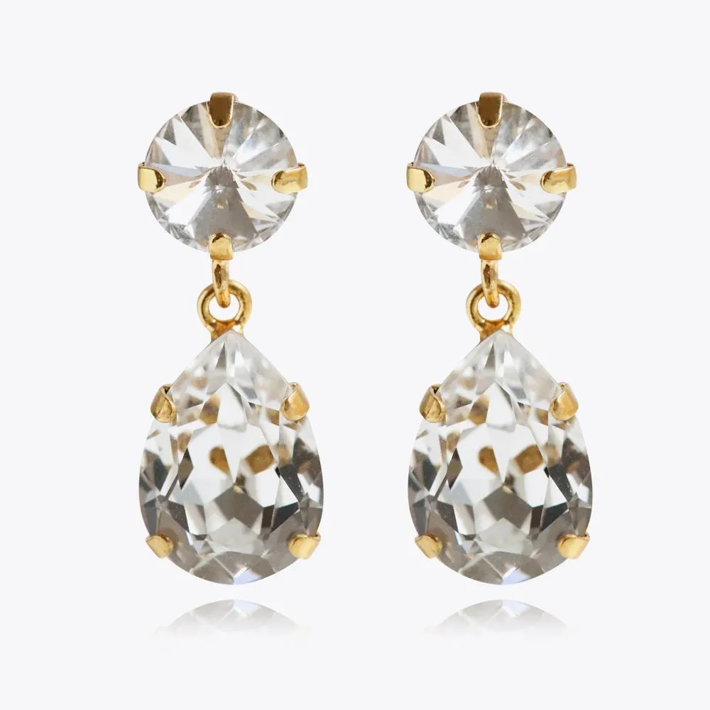 Classic Drop Earrings / Crystal