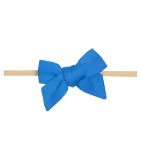 Classic Nylon Bow - Blueberry