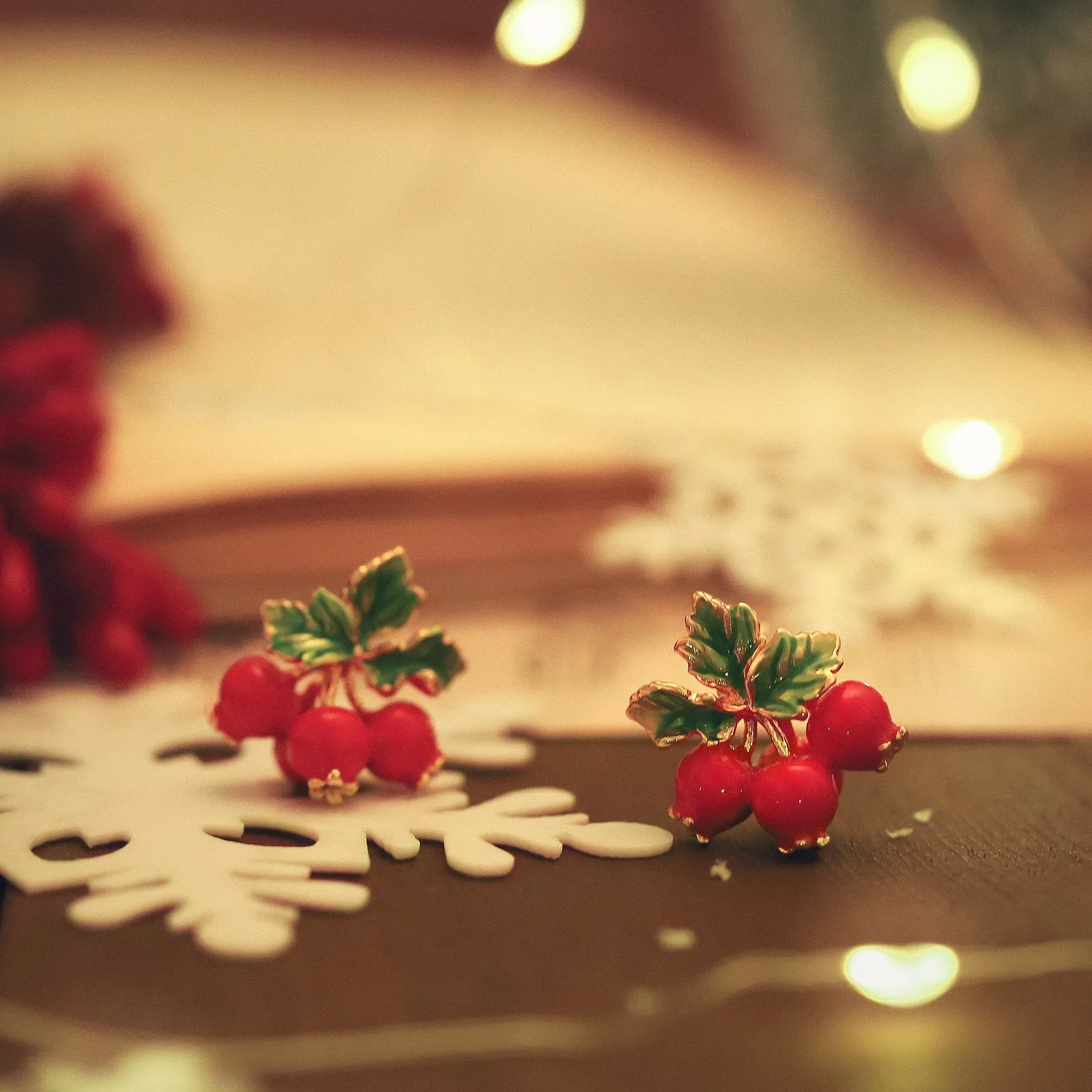 Cranberry Earrings