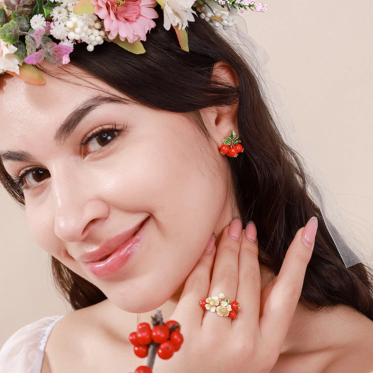 Cranberry Earrings