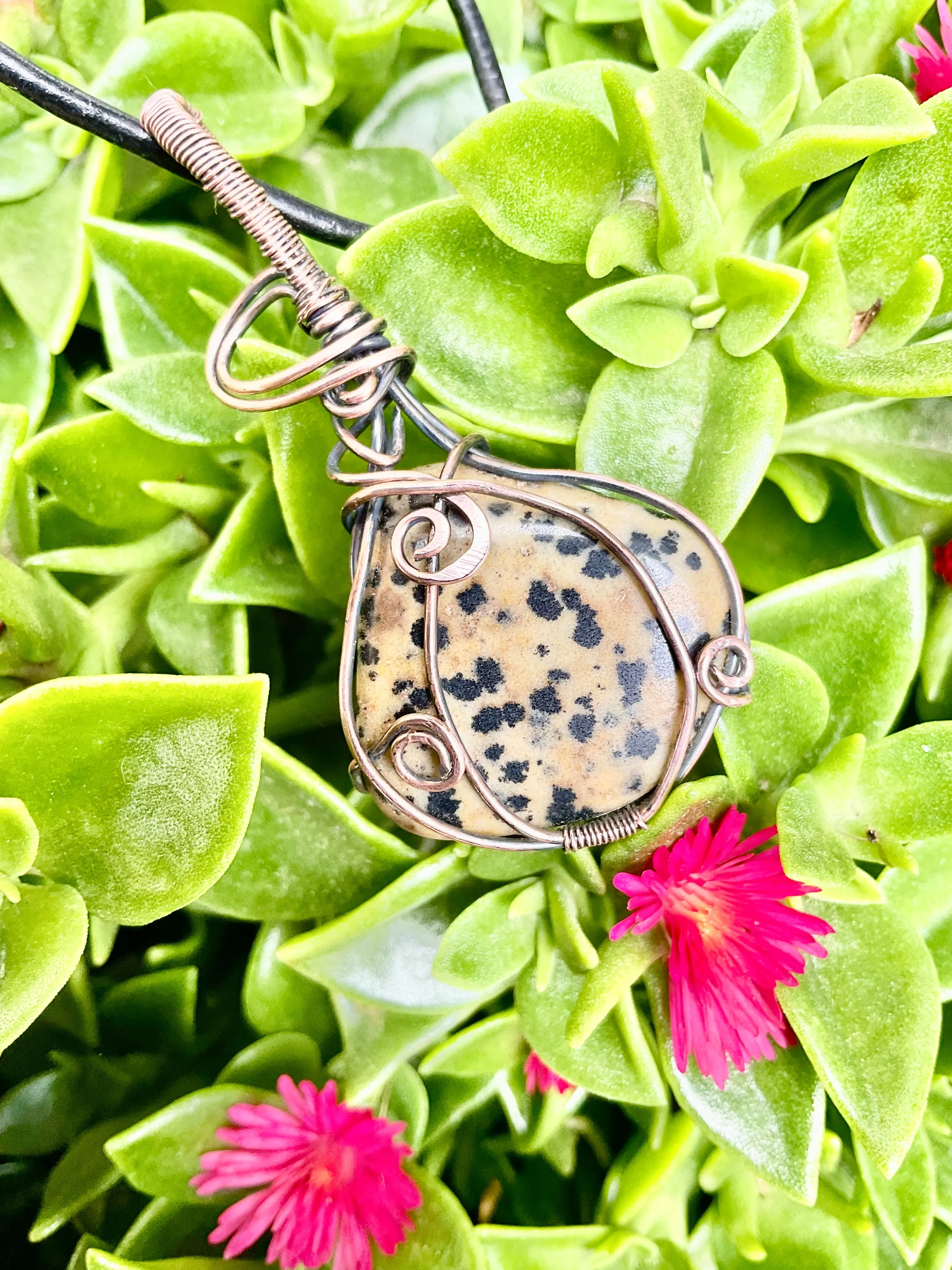 Dalmatian Jasper Pendant