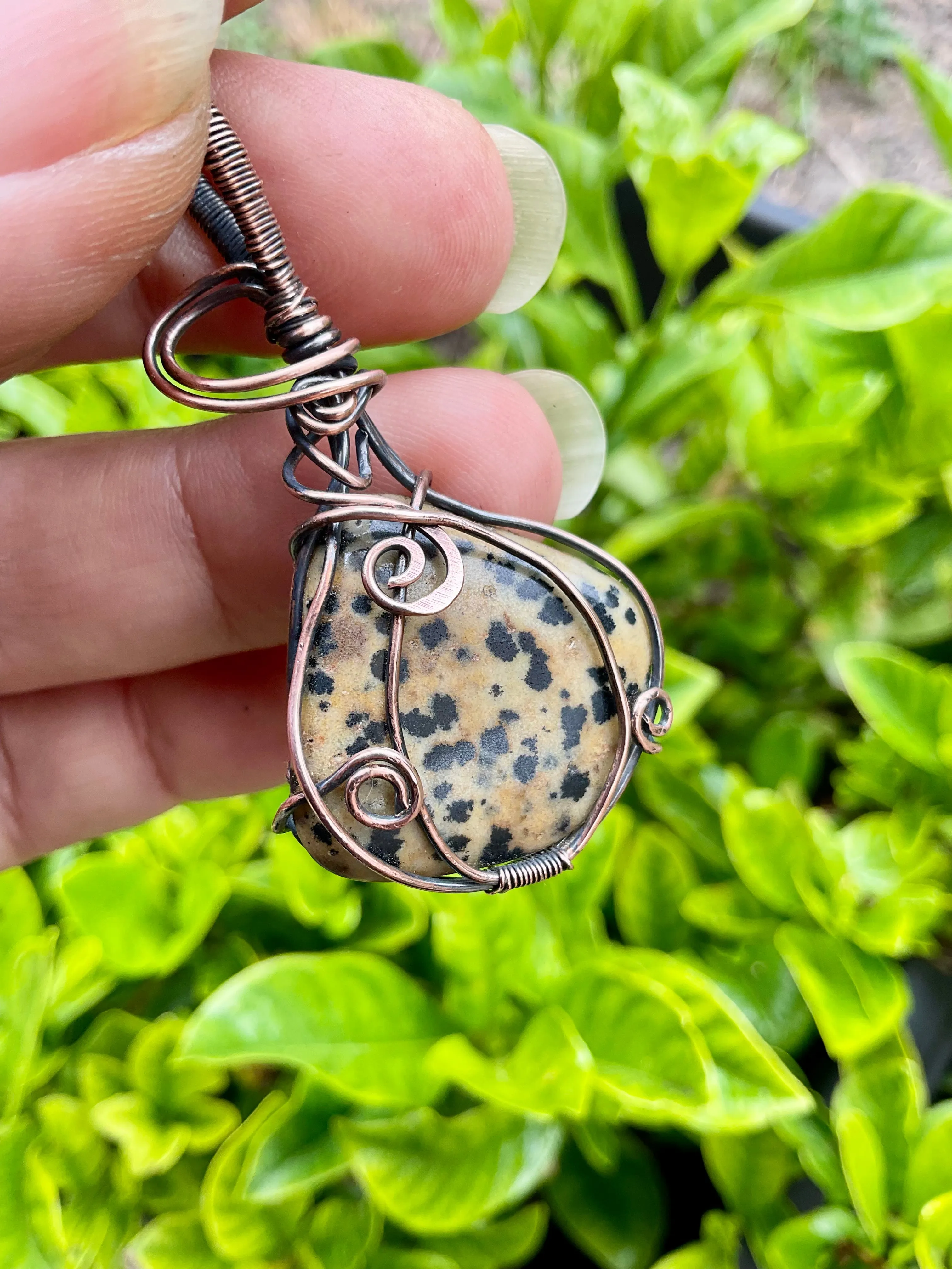 Dalmatian Jasper Pendant