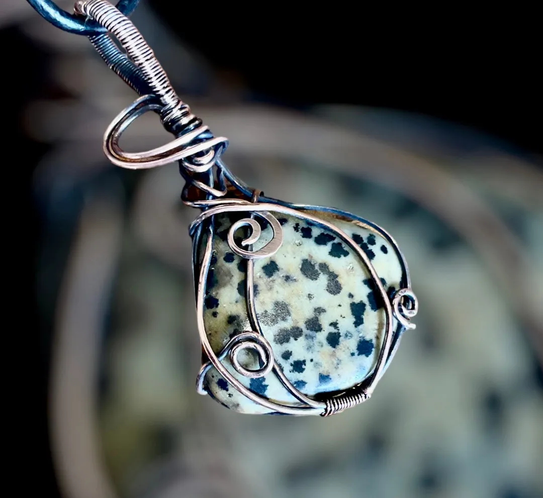 Dalmatian Jasper Pendant