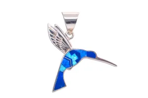 David Rosales Blue Sky Hummingbird Pendant