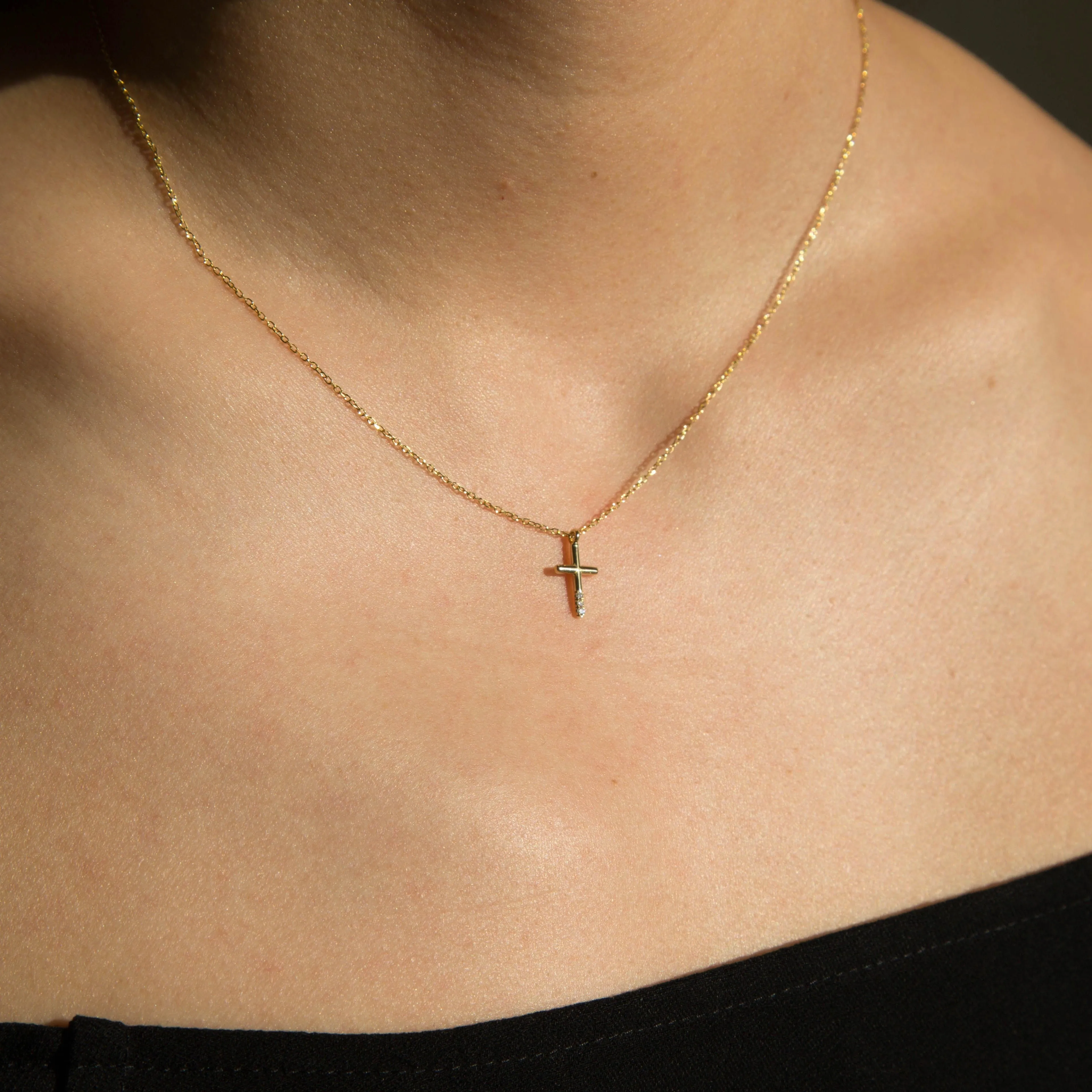 Diamond Cross Necklace