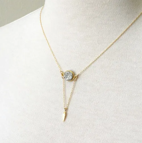 Druzy Point Necklace