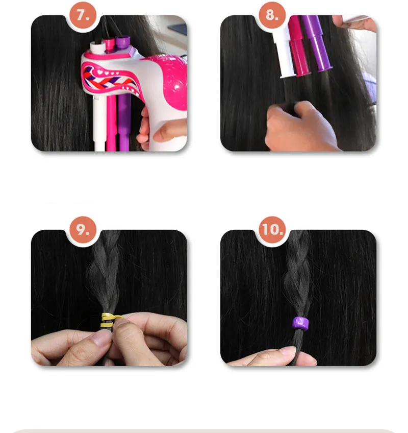 Electric Girl Automatic Hair Braider Hair Weave Machine