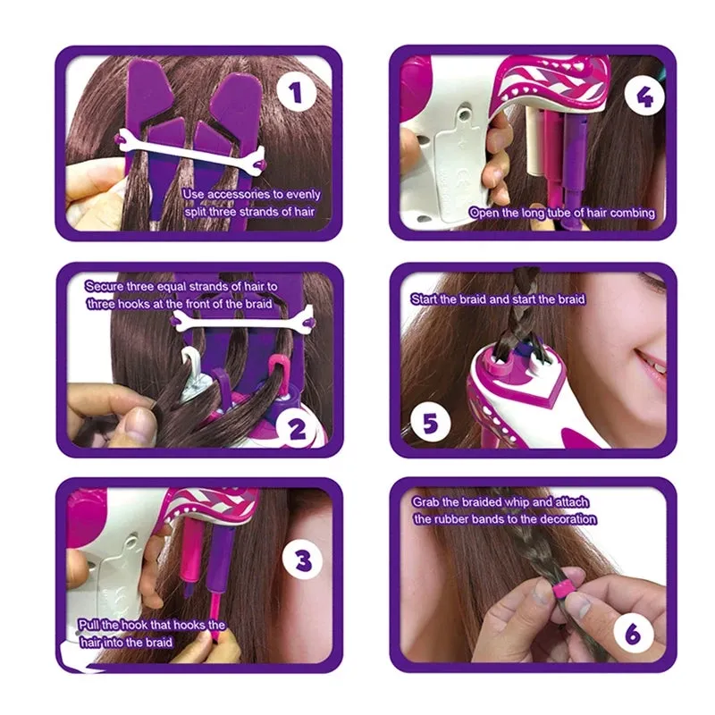 Electric Girl Automatic Hair Braider Hair Weave Machine