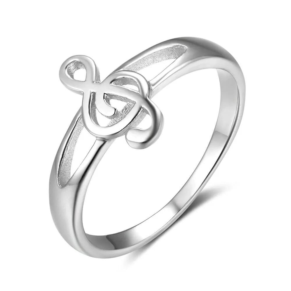 Elegant Musical Notes Rings Size 8  For Women