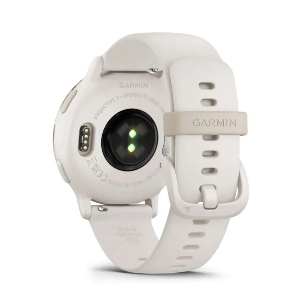 Garmin vivoactive 5 GPS WiFi Watch Ivory/Cream Gold