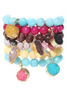 Gemstone Druzy Bracelets- Tiktok Live Shop