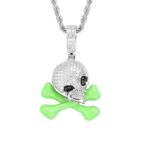 Glow Crossbone Skull Pendant