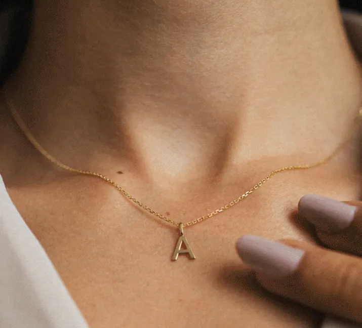 Gold Initial Pendant