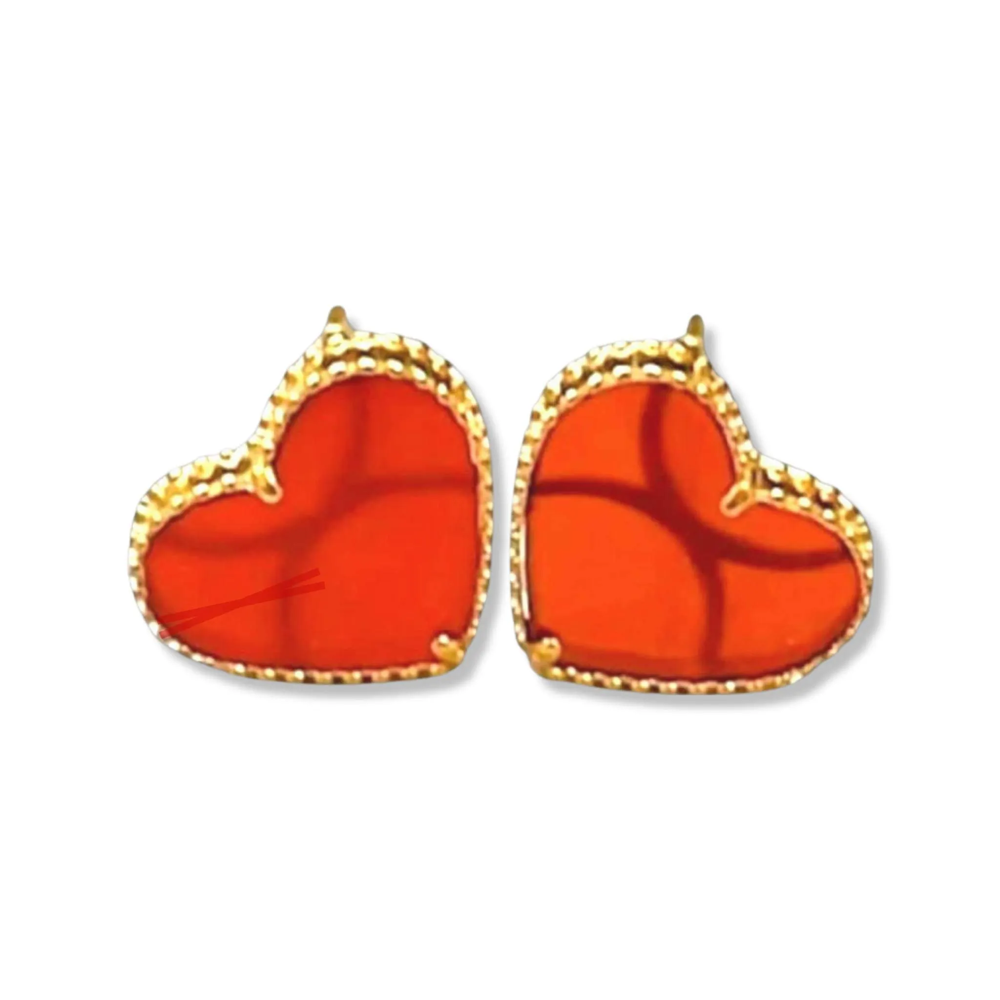 #GOLD2024 | 18K Golden Heart Stud Earrings