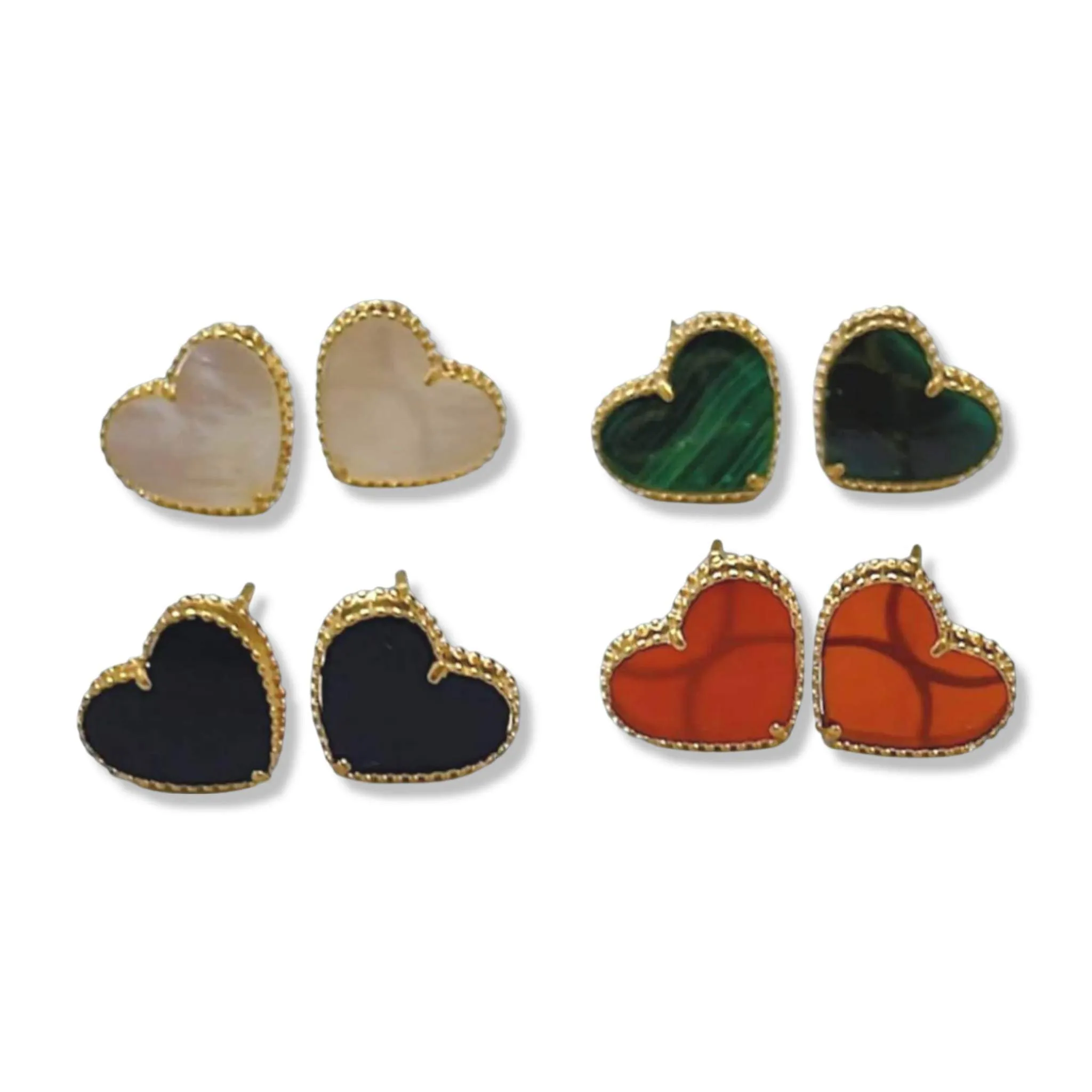 #GOLD2024 | 18K Golden Heart Stud Earrings