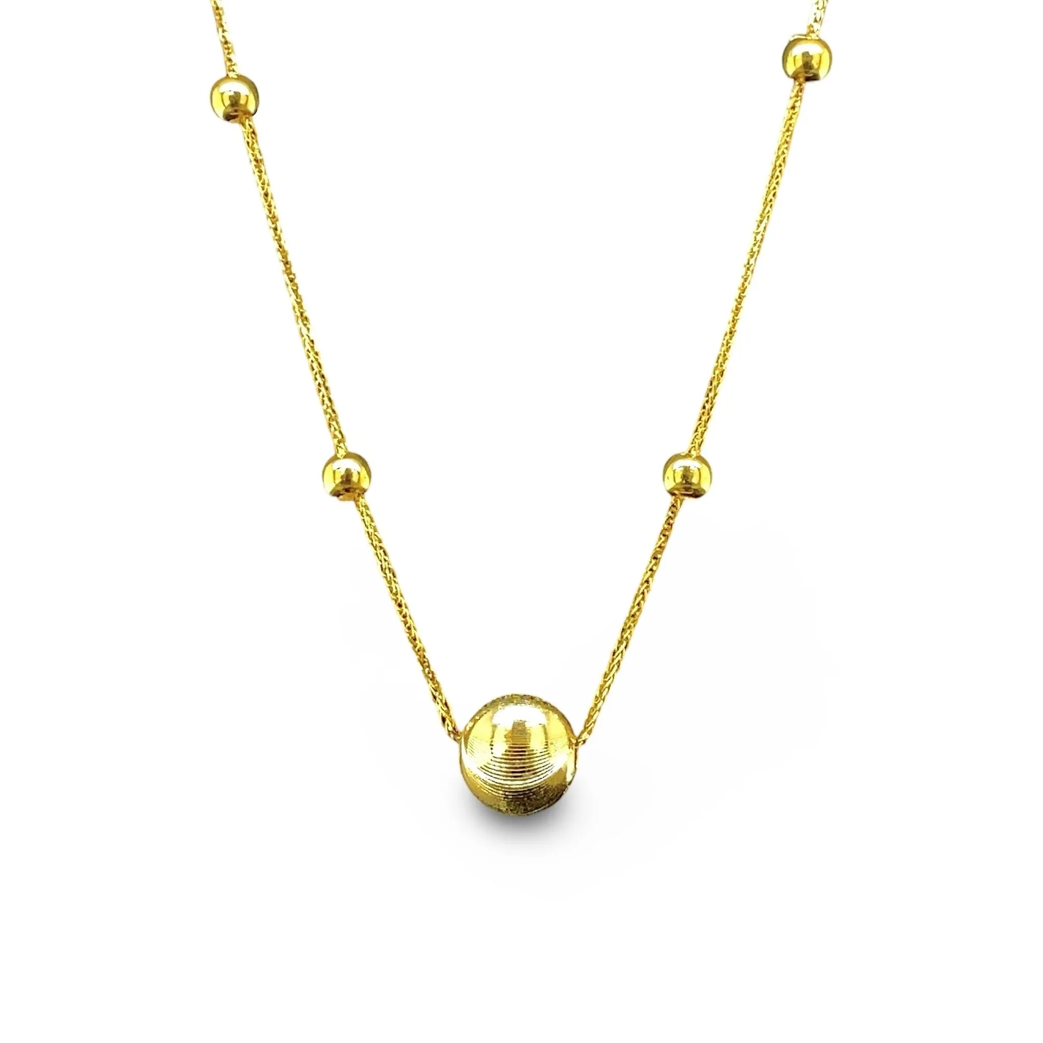 #GOLD2024 | Golden Money Ball Necklace 18kt