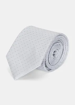 Grey Dots Tie