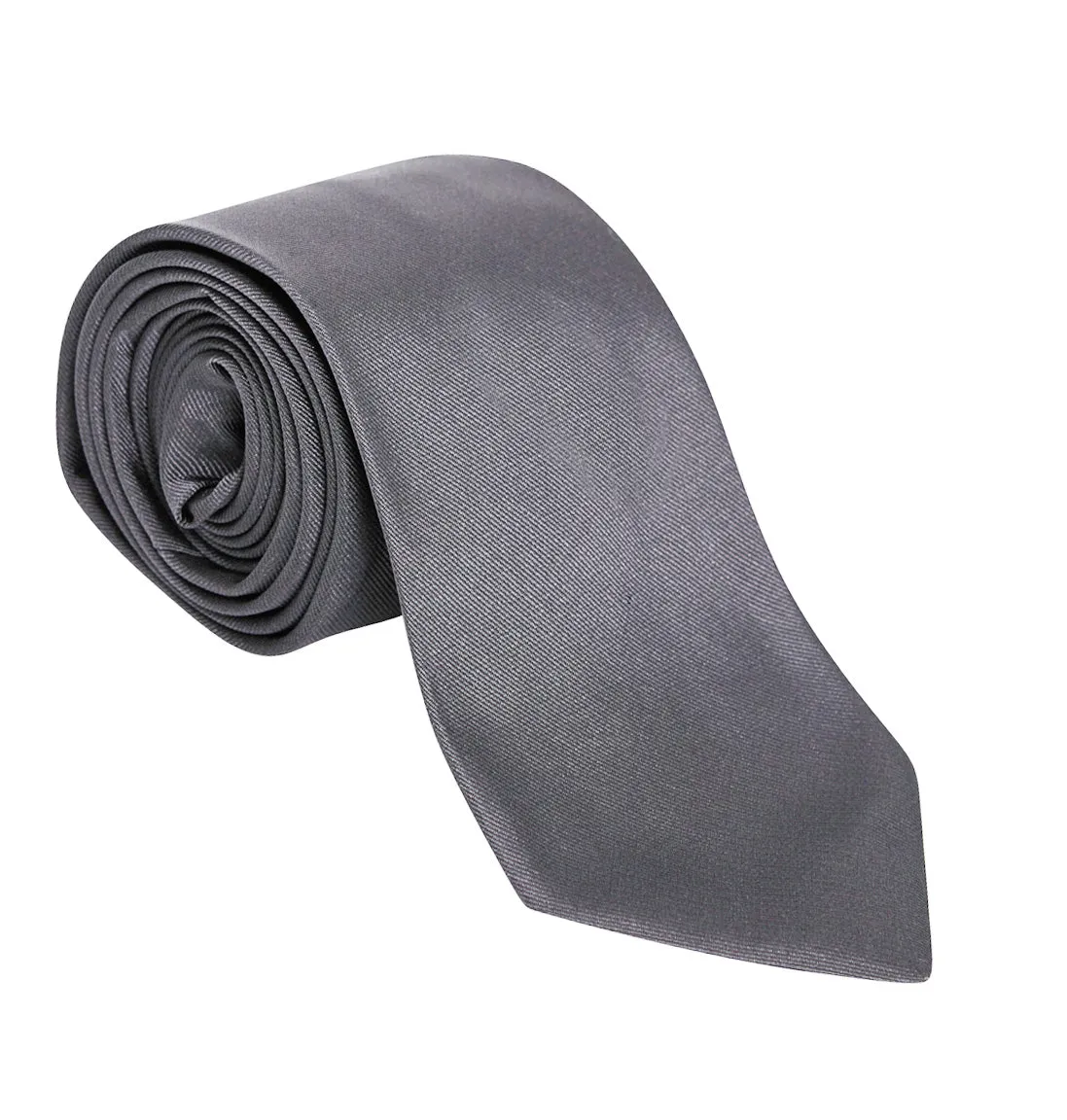 Grey Silk Tie