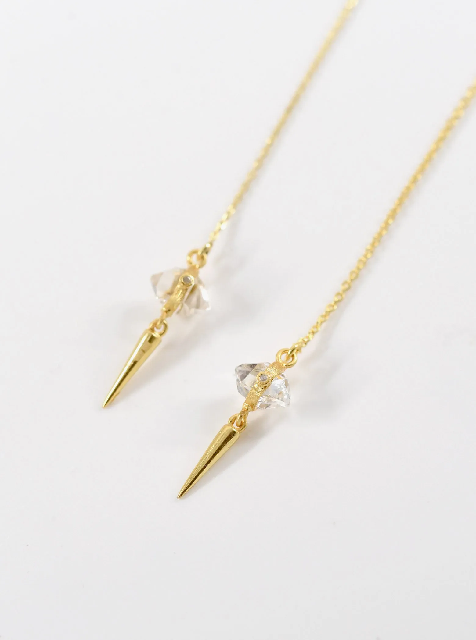 Herkimer Diamond Dazzle Drop Earrings