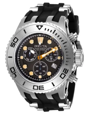 INVICTA Mens Subaqua Specialty Watch - Stainless Steel - Black Silicone - 500M