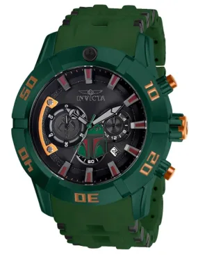 Invicta Star Wars Limited Edition Mens Watch - Boba Fett - Green - Chronograph