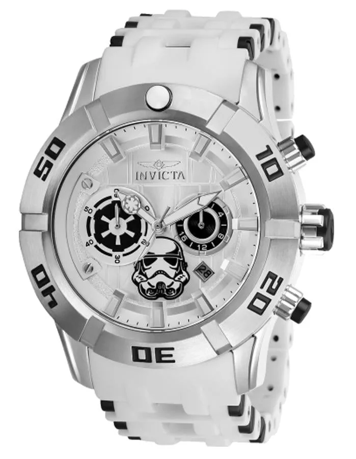 Invicta Star Wars Limited Edition Mens Watch - Stormtrooper - Stainless - Chrono